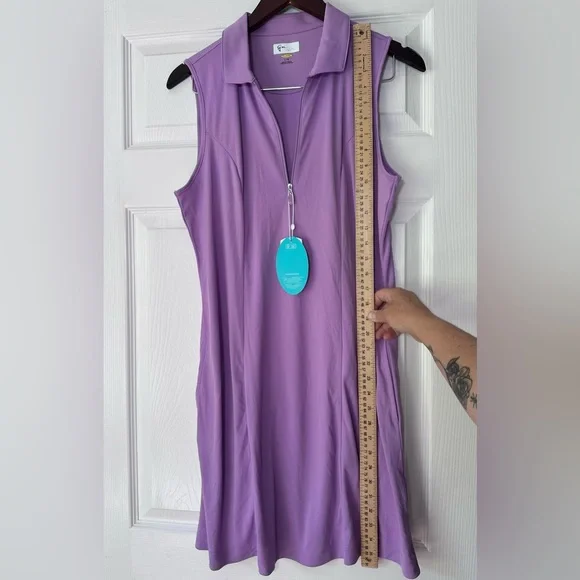 Greg Norman Sleeveless Golf Dress Purple Size Large NWT Women’s Golfwear - Picture 13 of 13